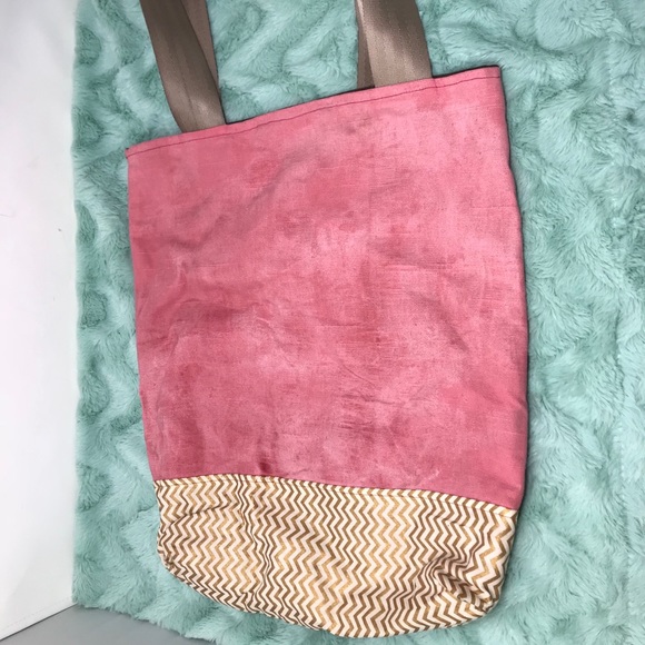 Duncan’s Family Jewels Handbags - Pink Canvas Tote with Recycled Materials Duncan’s